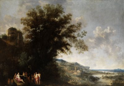 Ideal Landscape with Antique Figures by Frans Wouters